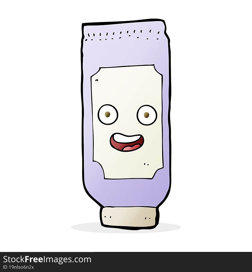 cartoon tube of cream