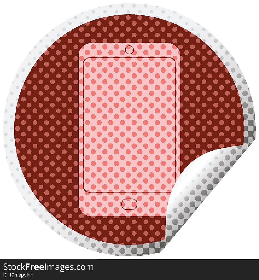 Cell Phone Circular Peeling Sticker