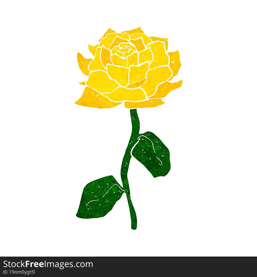 Yellow Rose Cartoon