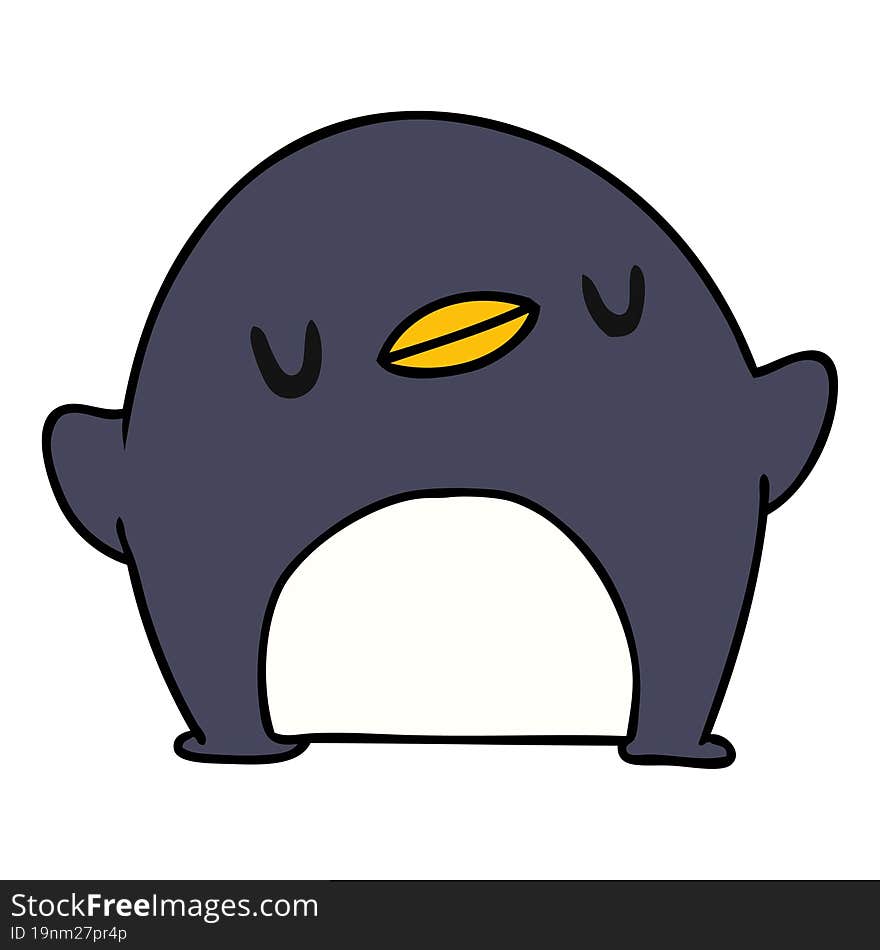 cartoon kawaii of a cute penguin