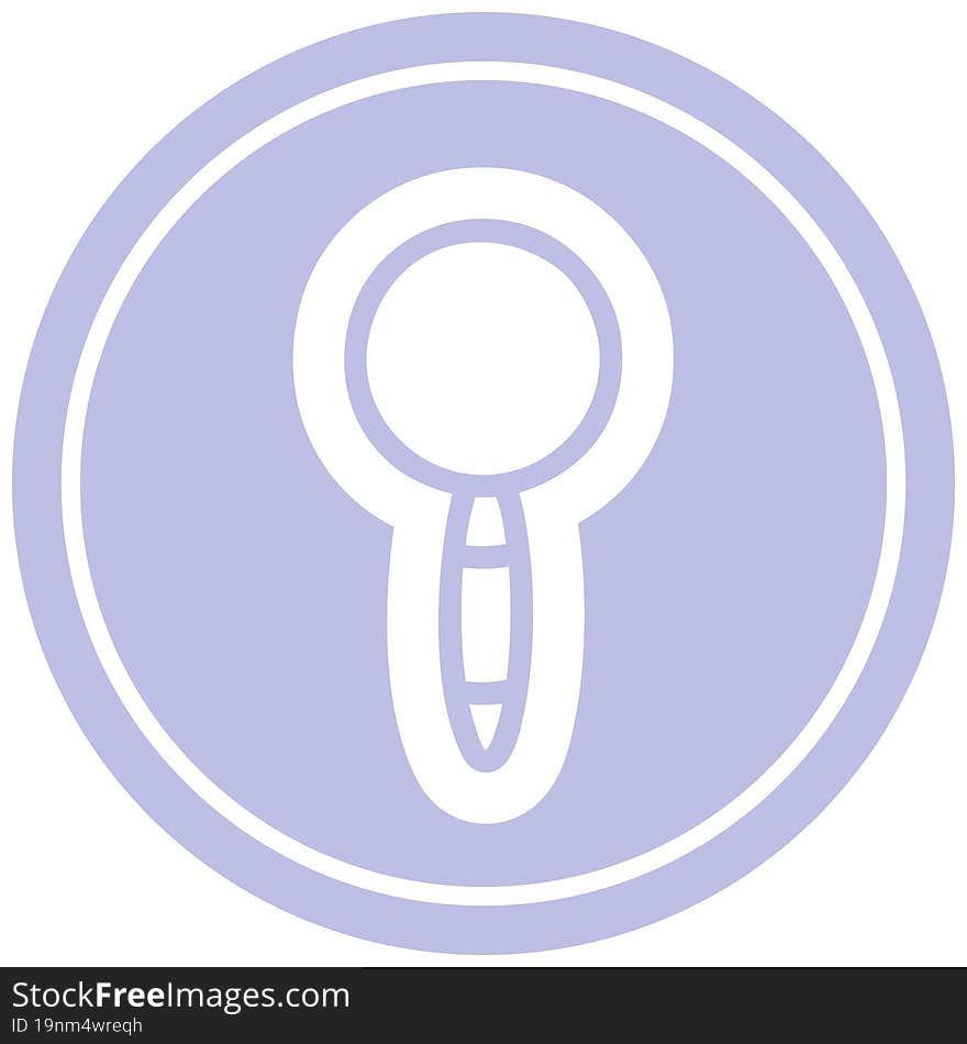 Magnifying Glass Circular Icon