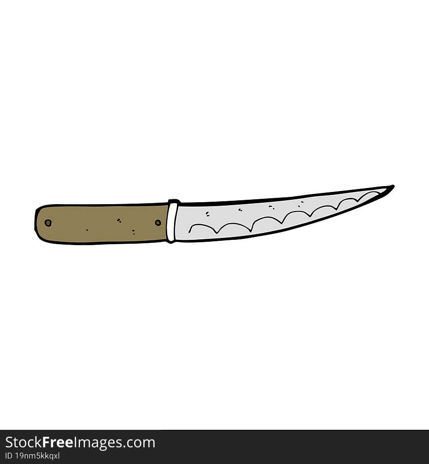 Cartoon Kitchen Knife