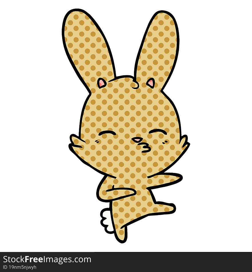 curious bunny cartoon. curious bunny cartoon