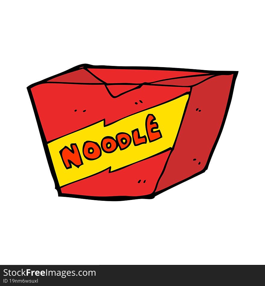 Cartoon Noodle Box