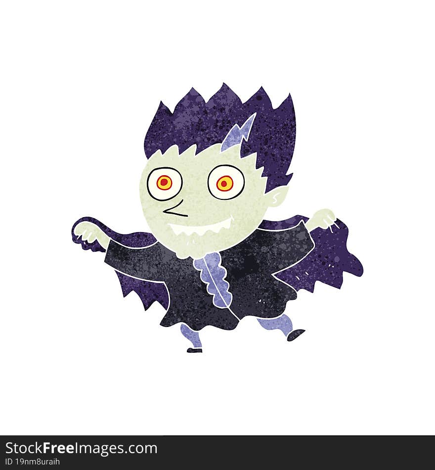 retro cartoon vampire