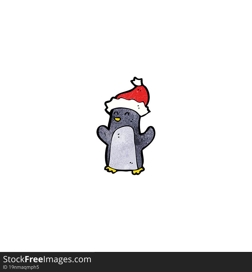 cute christmas penguin