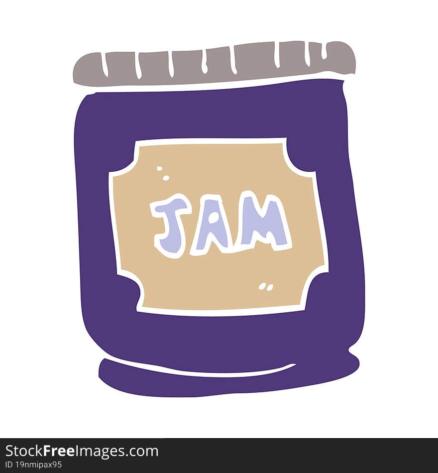 cartoon doodle jam pot