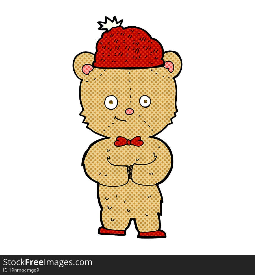 Cartoon Bear In Hat