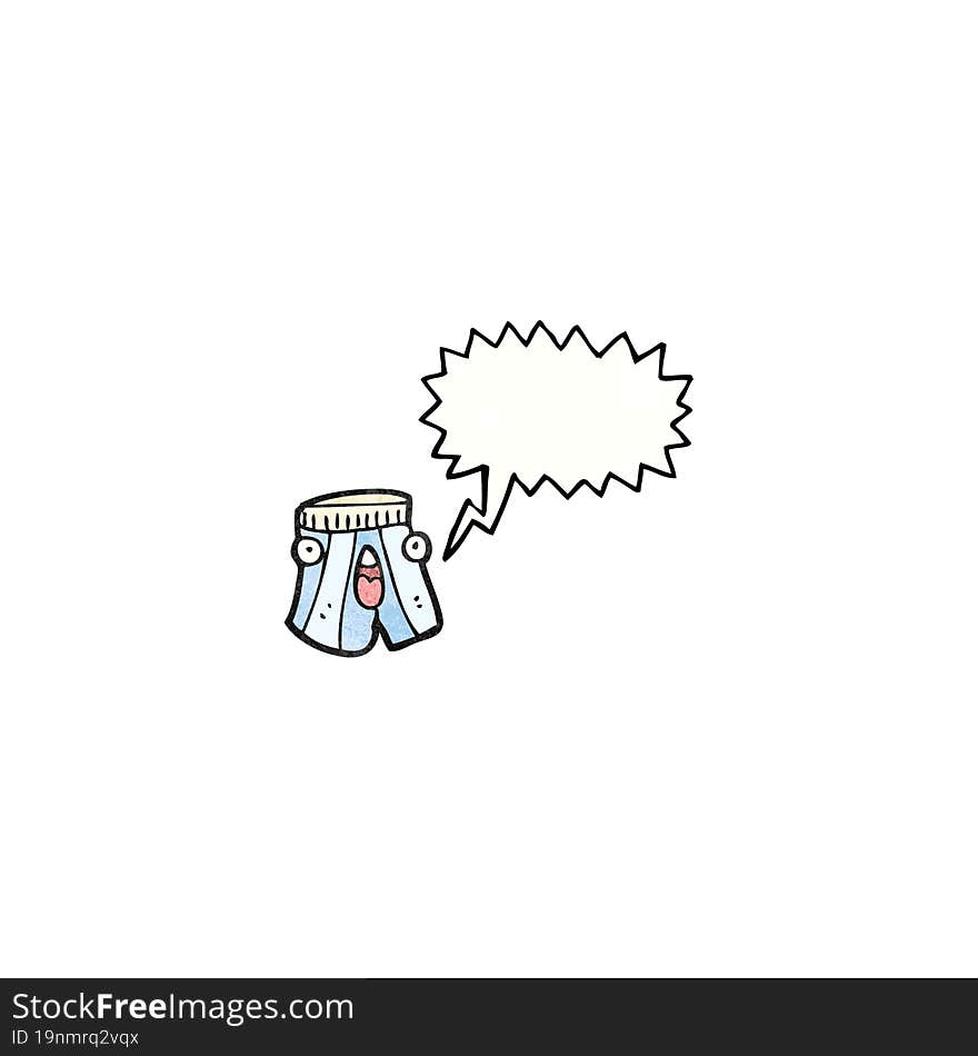 screaming underpants cartoon