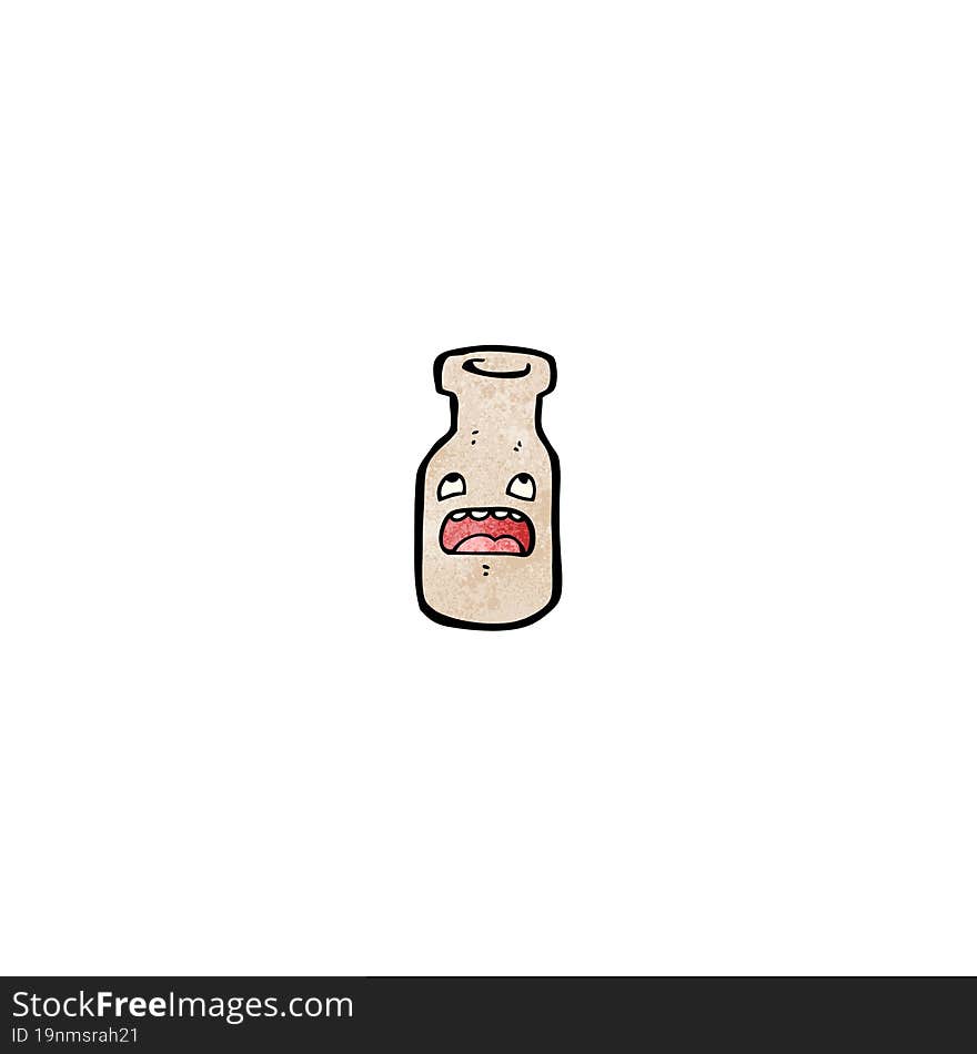 Bottle Cartoon Character