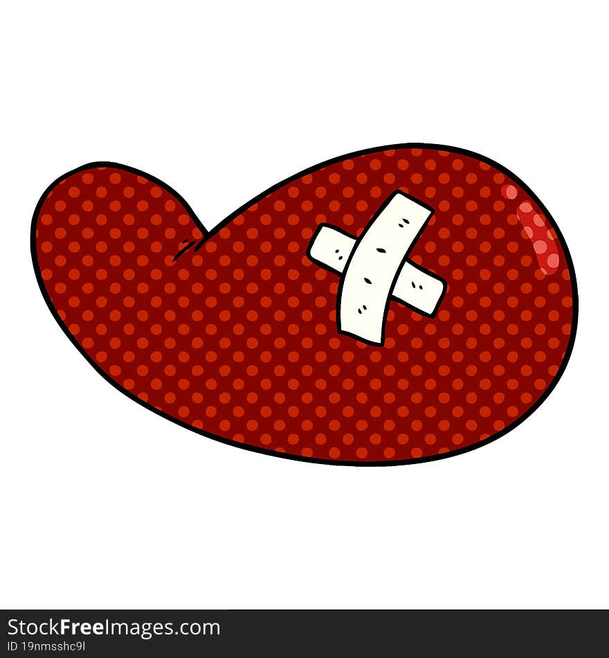 cartoon injured gall bladder. cartoon injured gall bladder