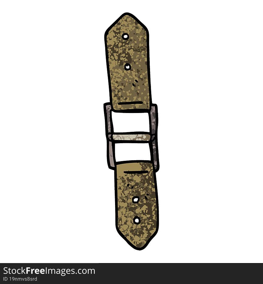 grunge textured illustration cartoon leather strap