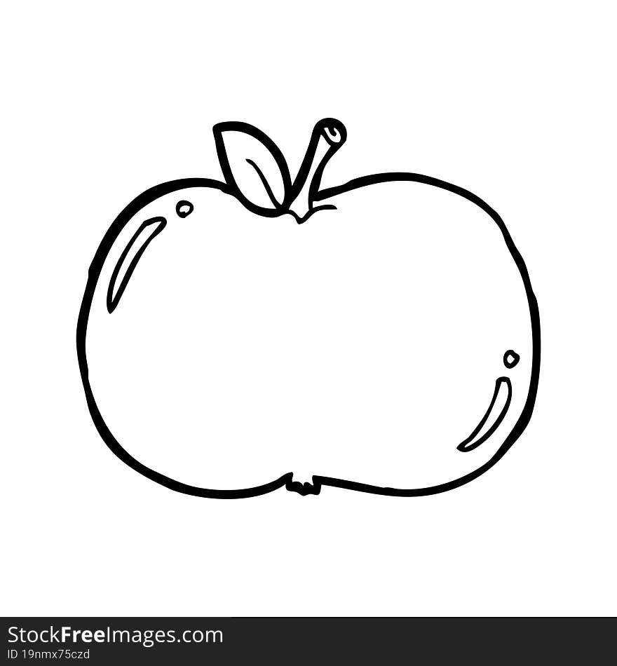 cartoon apple