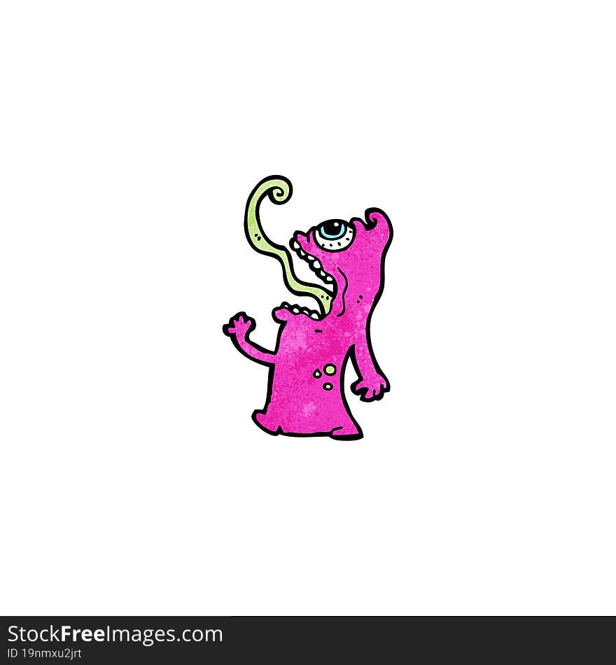 cartoon crazy monster