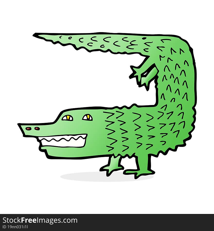 cartoon crocodile