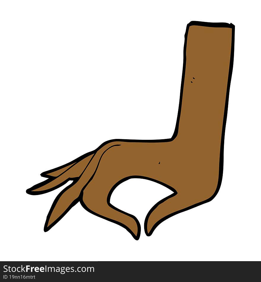 cartoon hand symbol