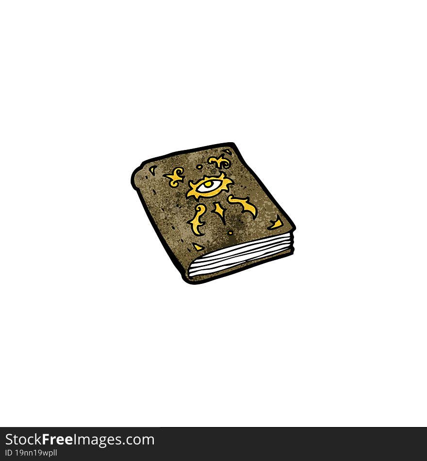 cartoon magic spell book