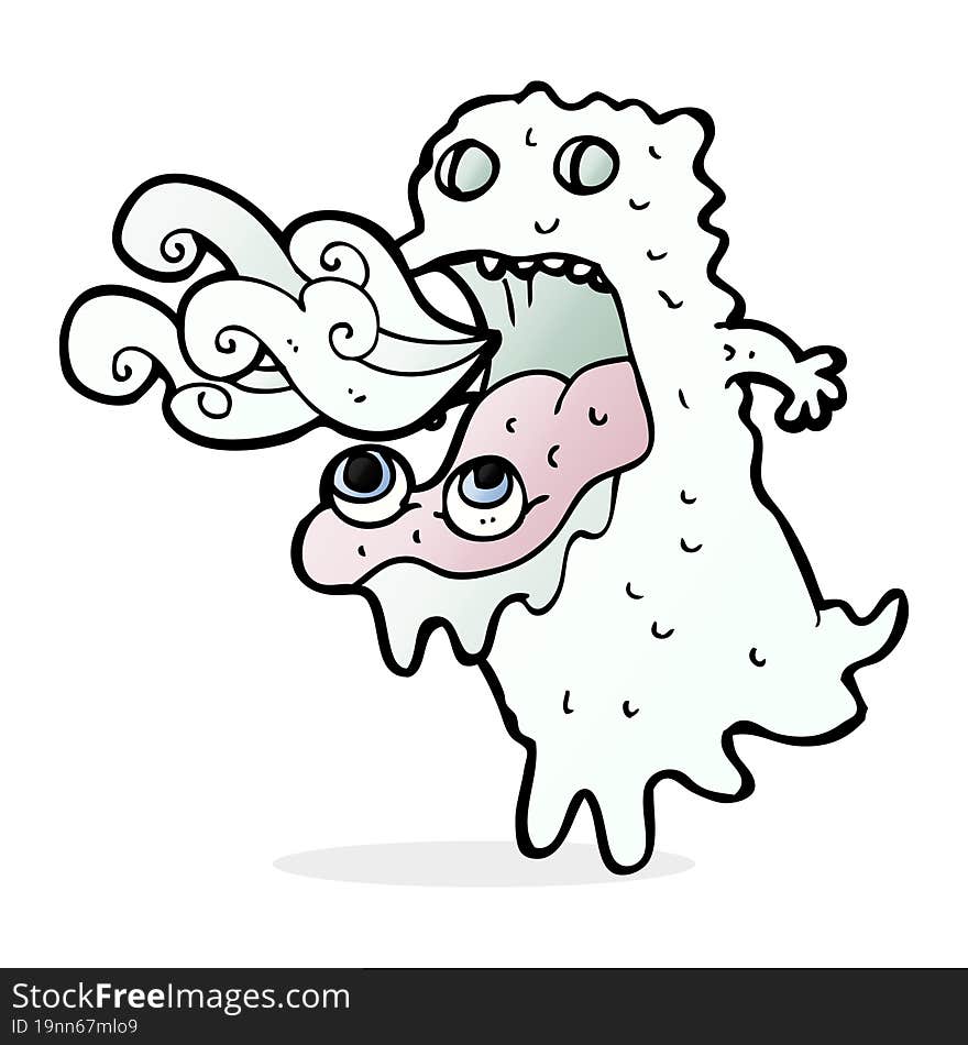 cartoon gross ghost