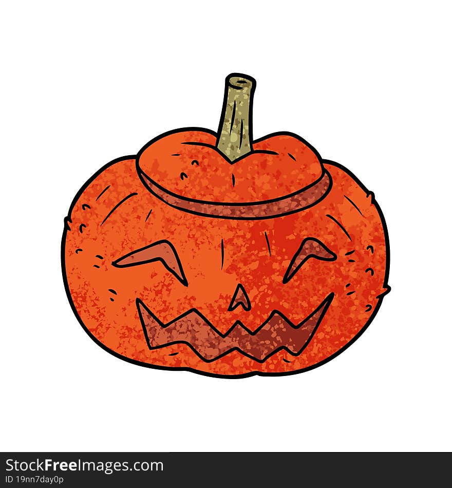 cartoon halloween pumpkin. cartoon halloween pumpkin