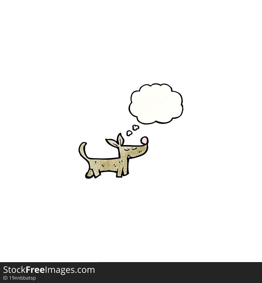 cute little dog cartoon