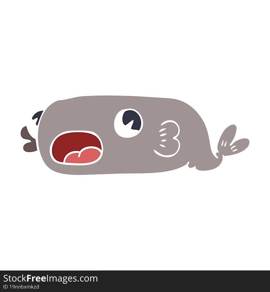 cartoon doodle of a fish