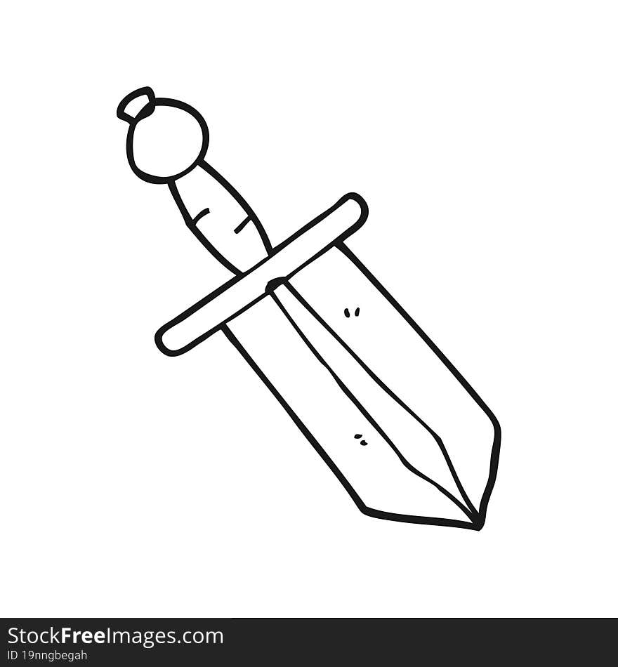 cartoon dagger