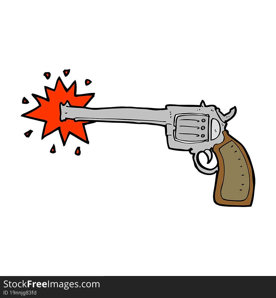 cartoon firing gun