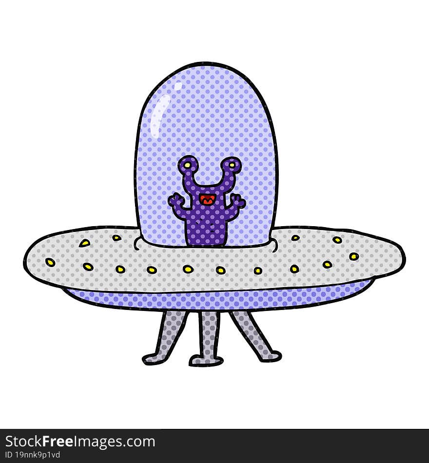 Cartoon Flying Saucer