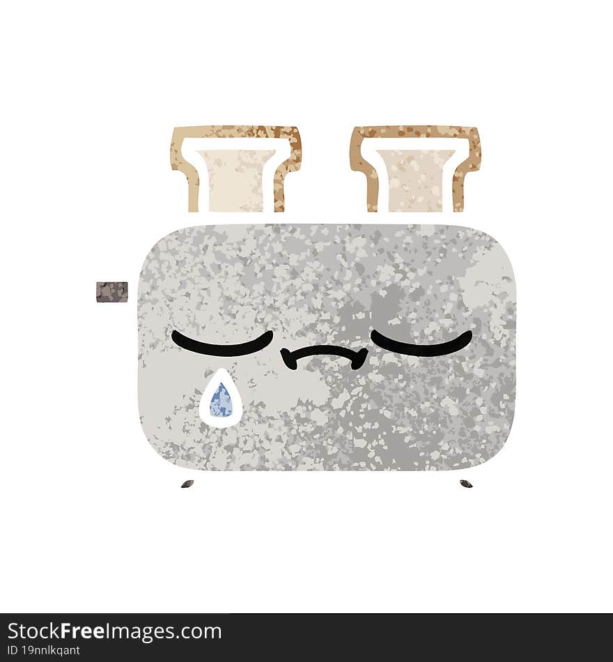 Retro Illustration Style Cartoon Of A Toaster