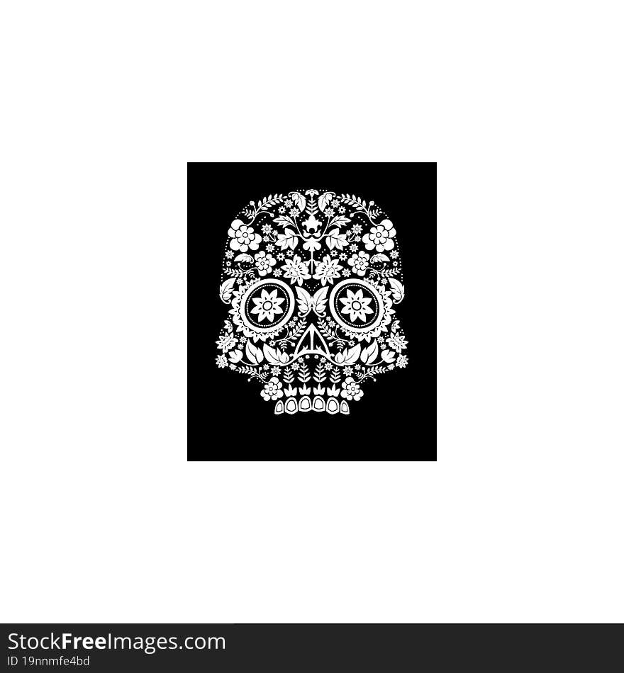 day of the dead skull