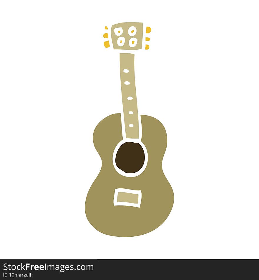 cartoon doodle guitar