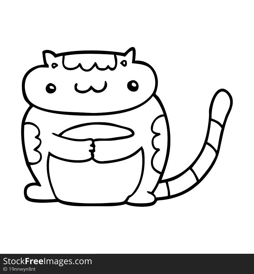 cute cartoon cat