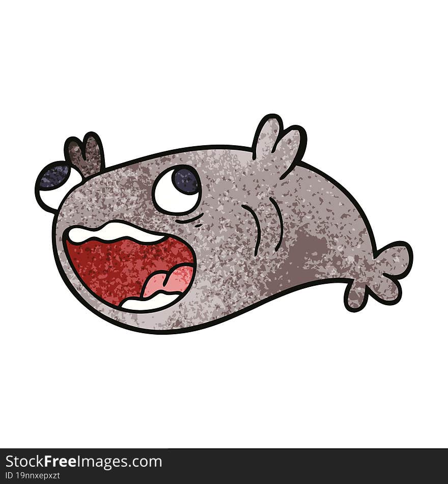 cartoon doodle of a fish