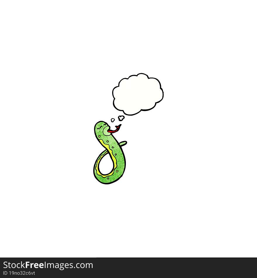 snake with thought bubble