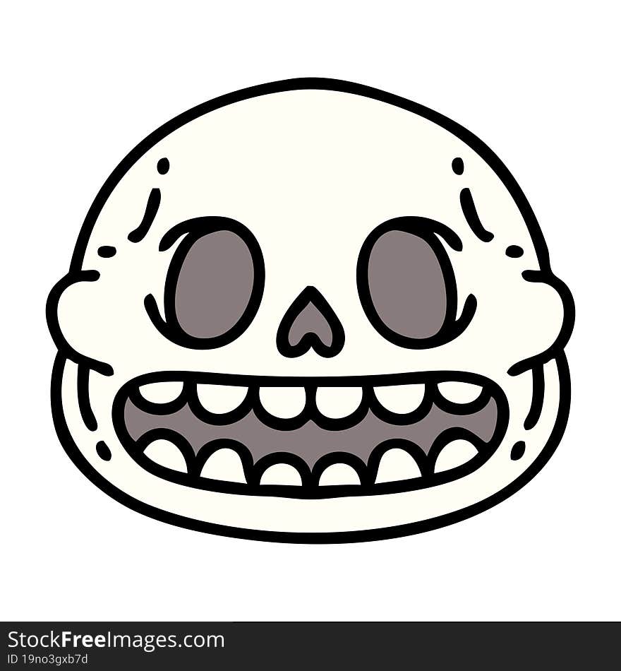 spooky halloween skull