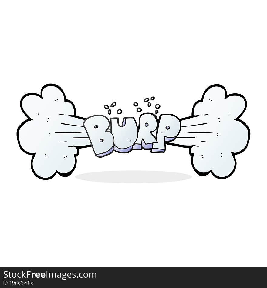 cartoon burp