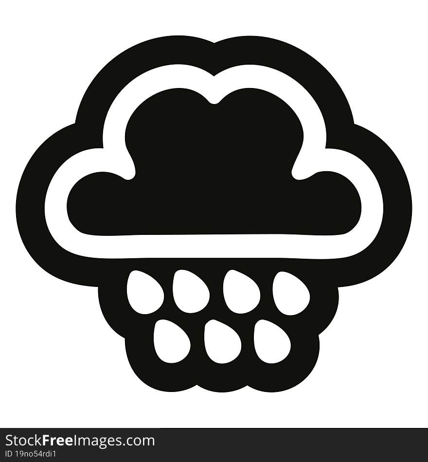 Rain Cloud Icon