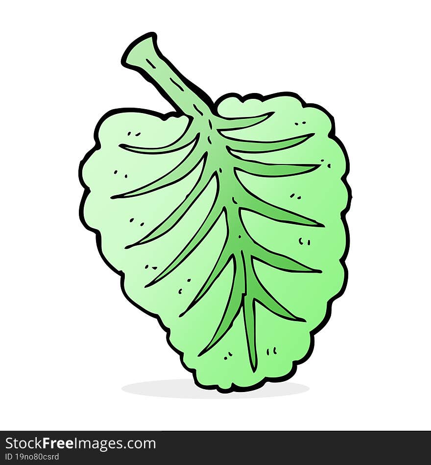 cartoon leaf symbol