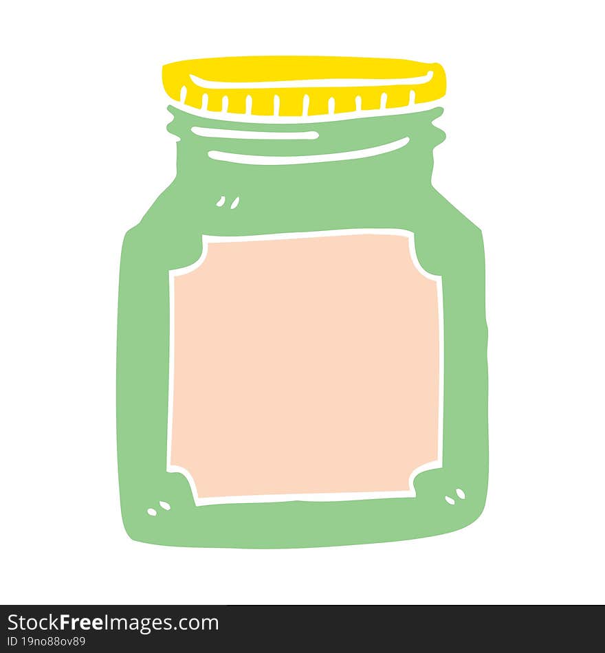 cartoon doodle empty jar