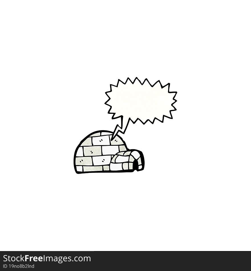 cartoon igloo