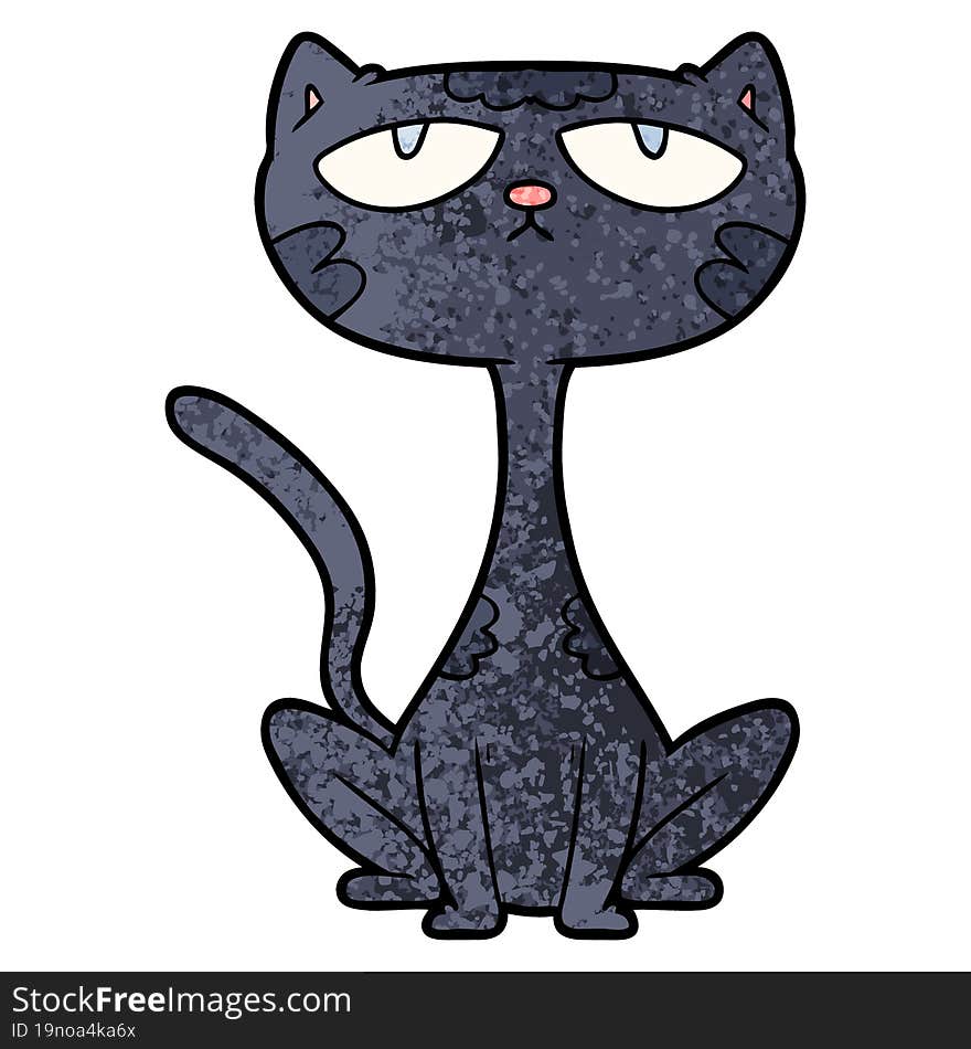 cartoon black cat. cartoon black cat