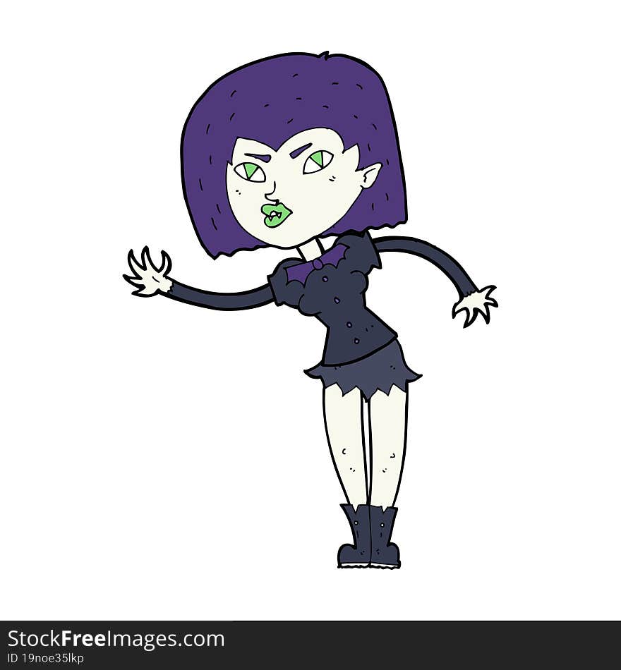 cartoon vampire girl