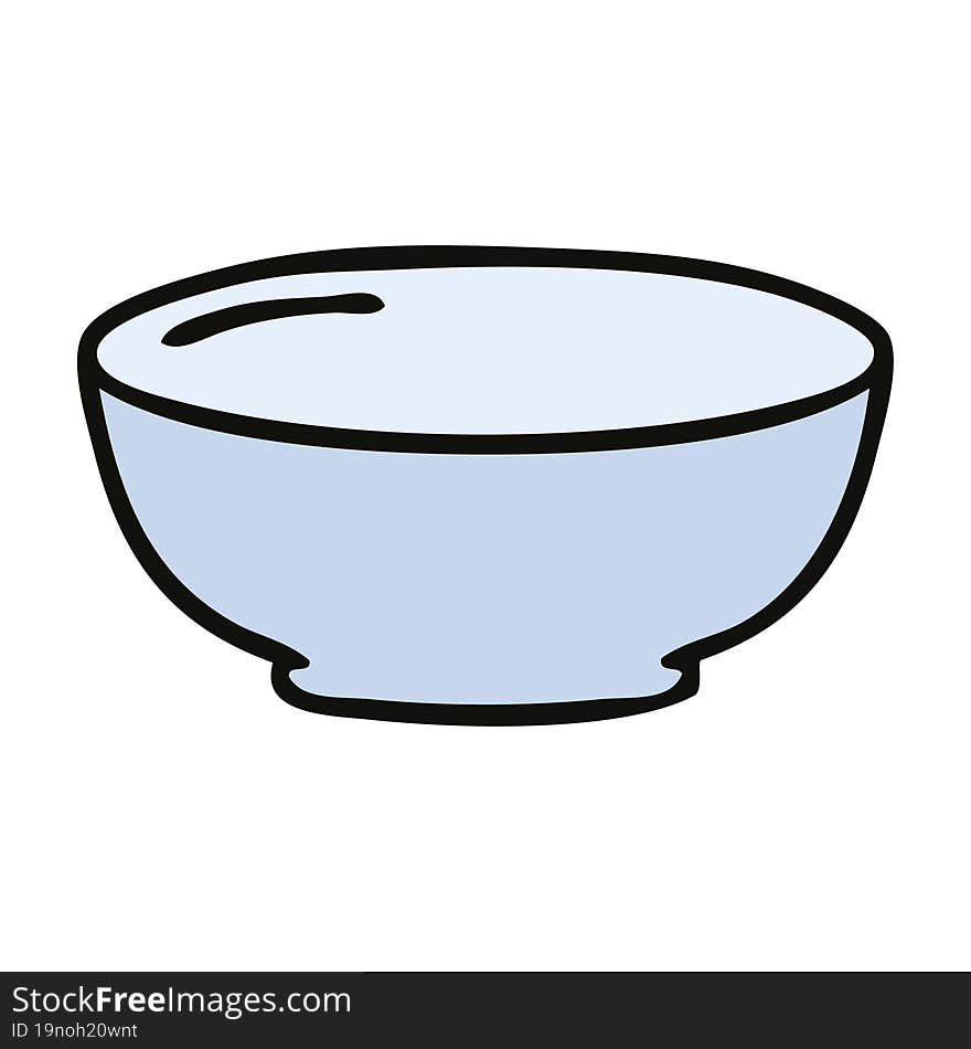 hand drawn quirky cartoon bowl. hand drawn quirky cartoon bowl