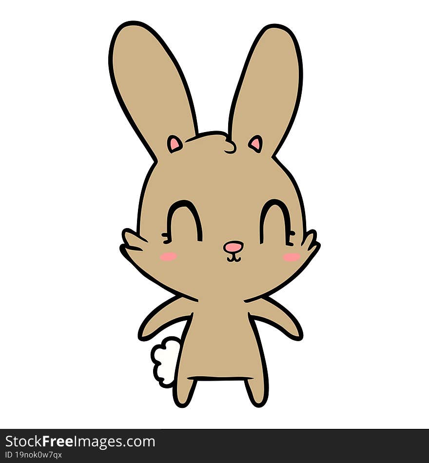 cute cartoon rabbit. cute cartoon rabbit