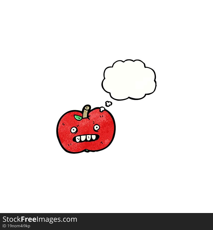 ugly apple cartoon