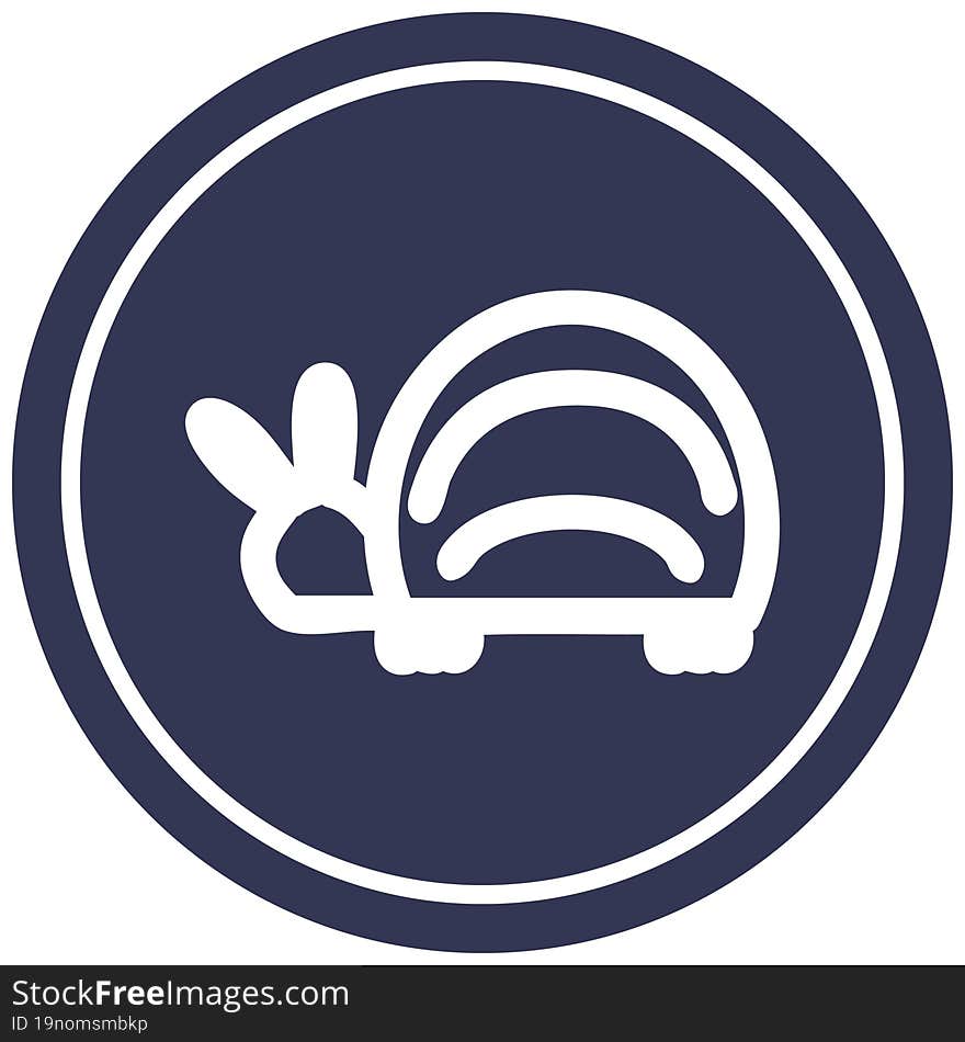 Cute Beetle Circular Icon