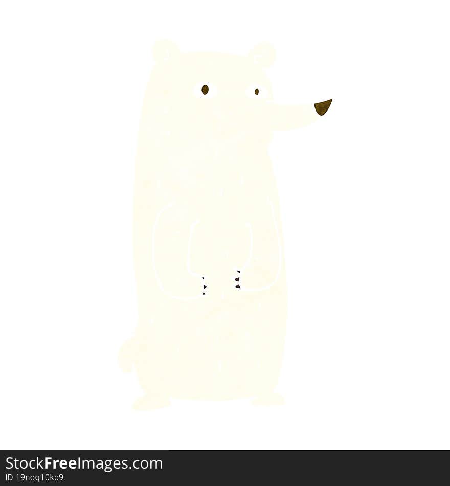 funny cartoon polar bear