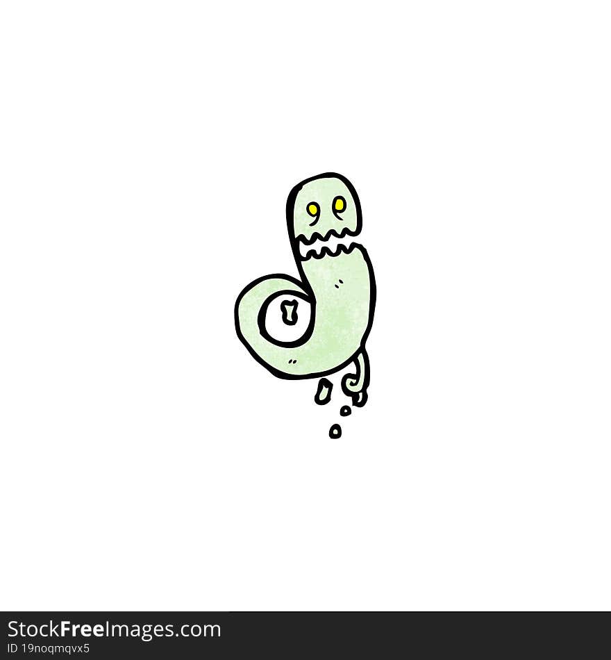 Cartoon Green Ghost