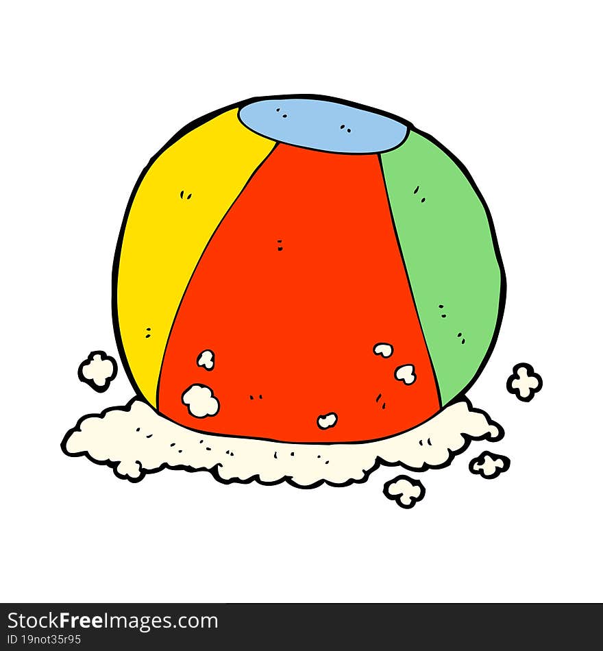 cartoon beach ball