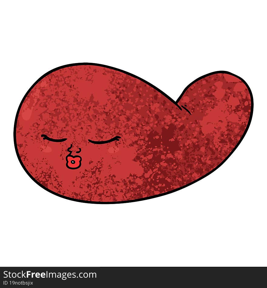 cartoon gall bladder. cartoon gall bladder